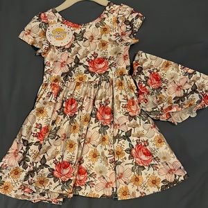 Floral Toddler Dress with Bloomers 2T Brand New with Tags